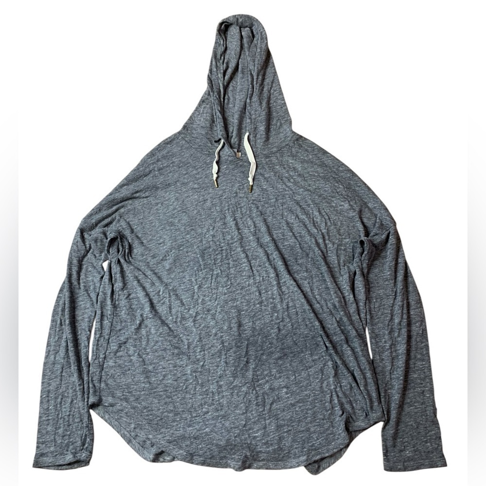 💜 Old Navy Lightweight Grey Marled Hoodie - Large